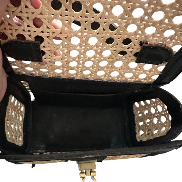 LUSANA Candice Rattan Crossbody/Handle Bag NWT - Picture 5 of 6